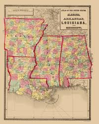 It's 181 miles or 291 km from mississippi to hammond (louisiana), which takes about 3 hours, 3 minutes to drive. Alabama Arkansas Louisiana Mississippi 1873 23 X 29 Walmart Com Walmart Com