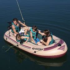 It measures 12'6 in length and 32 in width. Solstice Voyager 5 Person Boat By Solstice 92 99 Five Person Inflatable Boat Suitable For Pools Lakes Ponds And Te Boat Inflatable Boat Inflatable Kayak