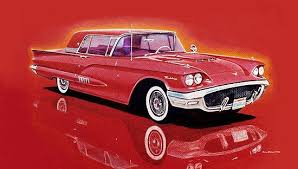 Image result for Grenadier Red 1958 Thunderbird