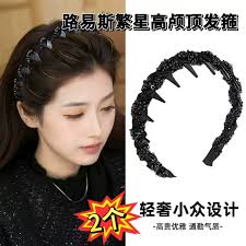 2 packs of small fragrance style Louis star hairband Princess Hepburn style  hairband washing face for facial mask hair removal Y