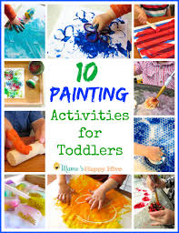 10 Painting Activities For Toddlers Mama S Happy Hive Older preschoolers can find and cut the pieces themselves; 10 painting activities for toddlers