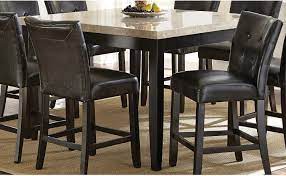 Without a doubt the most common shape for dining tables, the rectangle is a tried and true profile that complements most any dining room or space. Montibello Counter Height Marble Table The Brick Dining Table Marble Top Dining Table Country Style Dining Room