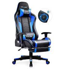 Playing on pc requires dedication and hard work. Gt890mf Blue Gaming Chair With Speaker Gtracing