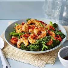 Easy Rice Bowls With Prawns And Broccoli Recipe Rice Bowls Recipes Healthy Prawn Recipes Easy Prawn Recipes