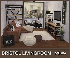 Zip file and place both of them into your sims 4 mods folder. Bristol Living Room From Pqsims4 Sims 4 Downloads