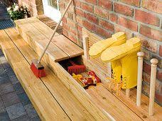 Treppe Mit Aufbewahrung Balkon Dekor Aufbewahrung Garten Treppenstufen Holz