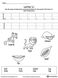 Phonics for kindergarten includes these academic skills Words Starting With Letter L Myteachingstation Com