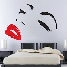 Modern Face Wall Decals Trendy Wall Designs Face Wall Decal Wall Decals Wall Design