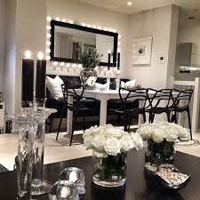 Check out anewall to shop for artful, abstract. Black And White Decor Diyhomedecorblackandwhite Glamourous Dining Room Home Decor Apartment Decor
