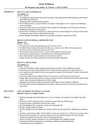 Big Data Developer Resume Samples Velvet Jobs