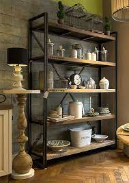 They look great and add to the rustic, industrial look of the kitchen. Libreria Legno Grezzo E Metallo Arredomilano Valterpisati Wood And Metal Shelves Metal Furniture Vintage Industrial Furniture