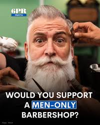 A barbershop owner is standing by his male-only policy, arguing he's  creating the last "male sanctuary" — but some mothers say they were made to  wait outside while their sons got a