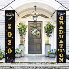 High School Graduation Banner Graduation Banner Graduation Decoration 2020 Class Of Graduation Banner High School Graduation Party Decorations Graduation Signs
