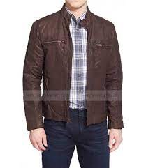 Captain America Civil War Steve Rogers Brown Leather Jacket Mens Fashion Fall Mens Fall Leather Jacket Men