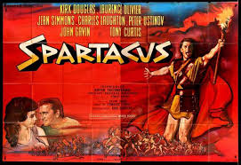 The slave spartacus leads a violent revolt against the decadent roman republic. Entertainment Memorabilia Black White Spartacus Original British Lobby Card Kirk Douglas In Stanley Kubrick Classic