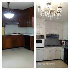 Our Kitchen Makeover Shabby Chic Furniture Before And After Painting Kitchen Cabinets Chic Home Decor