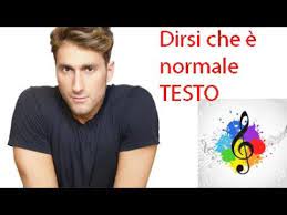 Maybe you would like to learn more about one of these? Nicolas Bonazzi Dirsi Che E Normale Testo In Italiano Sanremo 2010 Youtube