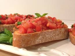 Bruschetta Tostada De Pan Con Tomate Troceado Alverdebasilico Com