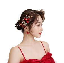 Check spelling or type a new query. Buy Red Flowers Bridal Headpieces Hairpins Pearl With Long Tassel Earrings Handmade Wedding Bridal Hair Accessories Sets Online In Turkey B08p8gxmdm