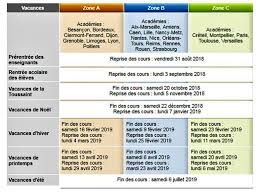 Disponible au format excel, pdf, image. Calendrier Des Vacances Scolaires 2018 2019 Le Journal Du Gers