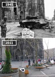 Our mission is to represent history as realistically as possible through model making. Koln Domplatte Germany 1945 2011 Oldphotosinreallife
