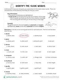 Grade 5 mathematics blueprint (posted 11/01/16) grade 5 mathematics blueprint—spanish (posted 11/01/16) grade 5 mathematics reference materials (posted 02/03/14) grade 5 mathematics reference materials—spanish (posted 03/25/14) grade 5 mathematics performance level descriptors (posted 04/16/19) Identify The Guide Words Worksheet Education Com