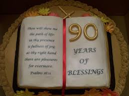Birthday Bible Verse For Husband 90th Birthday Birthday Cakes 90th Birthday Cakes Bible Cake 80th Birthday Cake For Men