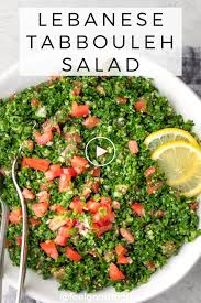 Ensalada Tabule Libanesa Recetasensaladas Ensaladas Lebanese Tabbouleh Tabbouleh Salad Mediterranean Appetizers
