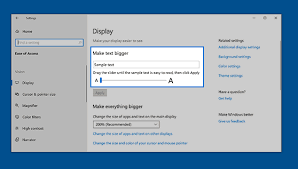 Control panel>appearance and personalization>display that changes text size. Change The Size Of Text In Windows 10