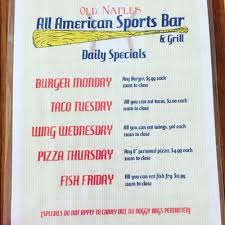 Complimnetary fitness and business center. All American Sports Bar And Grill Takeout Delivery 16 Photos 30 Reviews Sports Bars 590 Tamiami Trl N Naples Fl Restaurant Reviews Phone Number Menu Yelp