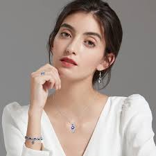 Collier Oeil bleu Mauvais Bracelet Ensemble pour Femme Homme,Collier œil  Bleu Turc Mauvais Oeil Bracelet Hamsa Main de Fatima Collier Mauvais Oeil  boucles d'oreilles Evil Eye Protection Bijoux : Amazon.fr: Mode
