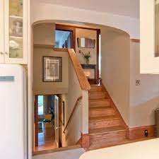 How to renovate a split foyer area. Split Level Traditional Staircase Photos Houzz