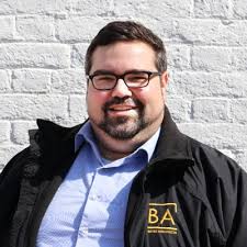 President Marty Bates managed to snap a shot of me with Charity Dog as I  walked with The Federated Charities Corporation of Frederick.