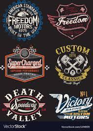 Vintage Motorcycle Themed Badge Royalty Free Vector Image Vintage Logo Design Motorcycle Logo Vintage Logo