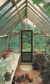 Love The Brick Floor Of This Greenhouse The Devoted Classicist Nancy Mccabe The Garden Designer S Own Gard Backyard Greenhouse Backyard Diy Greenhouse Plans