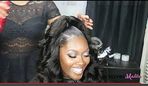 Half Up Half Down Quick Weave Quick Weave Hairstyles Weave Hairstyles Long Weave Hairstyles
