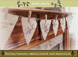 Easy tutorial to make a reversible burlap banner that requires no sewing! Diy Burlap Banner Debbiedoo S