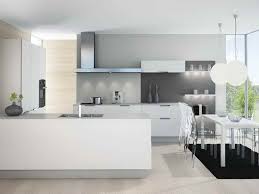 Façade cuisine en gris anthracite et blanc. Cuisine Bois Gris Clair