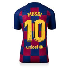 Lionel messi has personally signed this barcelona jersey on his famous number 10, the same number as his argentinian idol diego maradona. Authentic Messi Barcelona Jersey Jersey On Sale