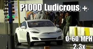 Watch Tesla S New Ludicrous Plus Mode Crush Faraday S Claimed 0 60 Time By 0 001s Tesla Model X Tesla Model Tesla Model S