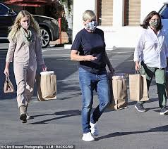 Born january 26, 1958) is an american comedian, television host, actress, writer, and producer. Ellen Degeneres Rocks A Black T Shirt On A Shopping Trip With Her Wife Portia De Rossi Daily Mail Online