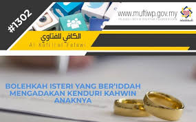 Tempoh edah kematian suami firman allah syamsul amri ismail official facebook. Bolehkah Isteri Yang Ber Iddah Mengadakan Kenduri Kahwin Anaknya Nth Qibord
