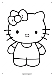 Printable coloring and activity pages are one way to keep the kids happy (or at least occupie. Free Printable Hello Kitty Coloring Pages