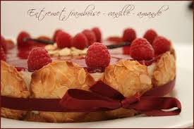 Croquez Craquez Entremet Framboise Vanille Amande Entremet Framboise Alimentation Framboise