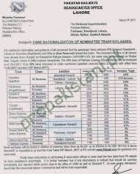 Railways Revise Fares For Various Trains If you want to book online railway ticket then pakistan railway online booking lahore, karachi, rawalpindi details is very important for you, and. railways revise fares for various trains