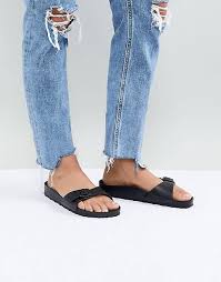 Check spelling or type a new query. Birkenstock Madrid Eva Flache Slider In Schwarz Asos