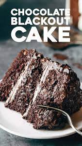 Blackout Chocolate Cake Pinch Of Yum Recipe Desserts Tasty Chocolate Cake Chocolate Recipes