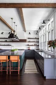 Eclectic Modern Farmhouse With Unexpected Pops Of Color In New York Modern Kitchen Design Beautiful Kitchen Cabinets Kitchen Island Design