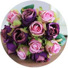 The craftsmanship that goes into every leaf, petal, and arrangement in these silk bouquets is unparalleled. Buy Artificial Rose Flowers Artfen Simulation Rose Wedding Bouquets Fake Floral Rose Flower Silk Flower Hand Tied Bouquet Purple Online In Indonesia B073qss1fk
