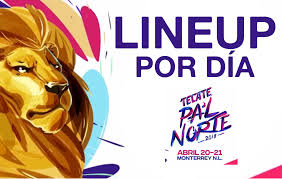 Ajuste de algunos problemas menores y publicación de información nueva sobre el evento. Aqui Esta El Line Up Por Dia Del Pal Norte 2018